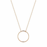 AURELIE GI Necklaces Yellow Gold ADA | Open Circle Necklace