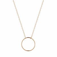 AURELIE GI Necklaces Yellow Gold ADA | Open Circle Necklace