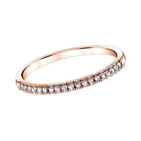 BW James diamond wedding bands Rose Gold Diamond Wedding Band