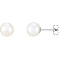 BW James Earrings Fresh Water Pearl Stud Earrings Set In Silver