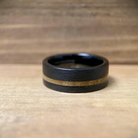 BW James Jewelers ALT Wedding Band “The Frankfort” Kentucky Bourbon Barrel Tungsten Ring