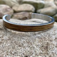 BW James Jewelers Bracelet Reclaimed Bourbon Whiskey Barrel Cuff Bracelet