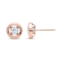 BW James Jewelers Earrings Modern Diamond Stud Earrings