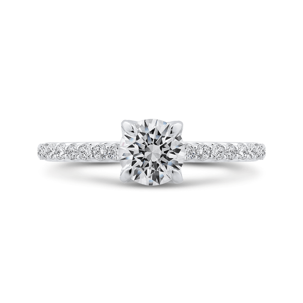 Classic Diamond Four Prong Engagement Ring Lifetime Warranty Free