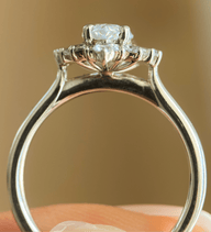 BW James Jewelers Signature Ballerina Halo
