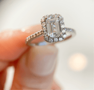 BW James Jewelers Signature Pavé Halo