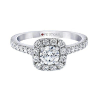 Love Story Engagement Ring Love Story Promise Halo Diamond Engagement Ring