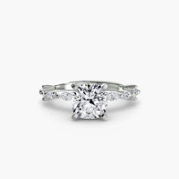 Solitaire with Eternity Pavé