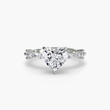 Solitaire with Eternity Pavé
