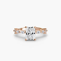 Solitaire with Eternity Pavé