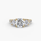 Three-Stone with Pavé Band 3