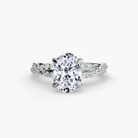 The Twisted Pavé Solitaire