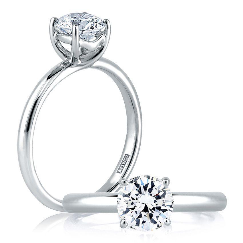 A. Jaffe Engagement Ring A. Jaffe Classic Solitaire  Semi-Mount Engagement Ring