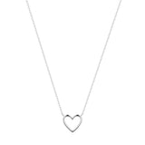 AURELIE GI Necklaces White Gold JANE | Open Heart Necklace