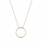 AURELIE GI Necklaces Yellow Gold ADA | Open Circle Necklace