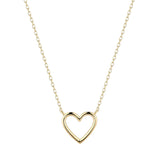 AURELIE GI Necklaces Yellow Gold JANE | Open Heart Necklace