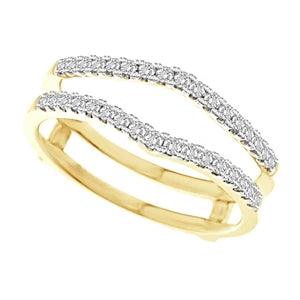 AV Diamonds Rings LADIES ENHANCERS WRAPS 1/4 CT ROUND DIAMOND 14K YELLOW GOLD