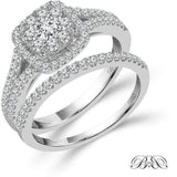 Beautiful Bride Engagement Ring Beautiful Bride Collection Halo Diamond Ring Set 1ctw