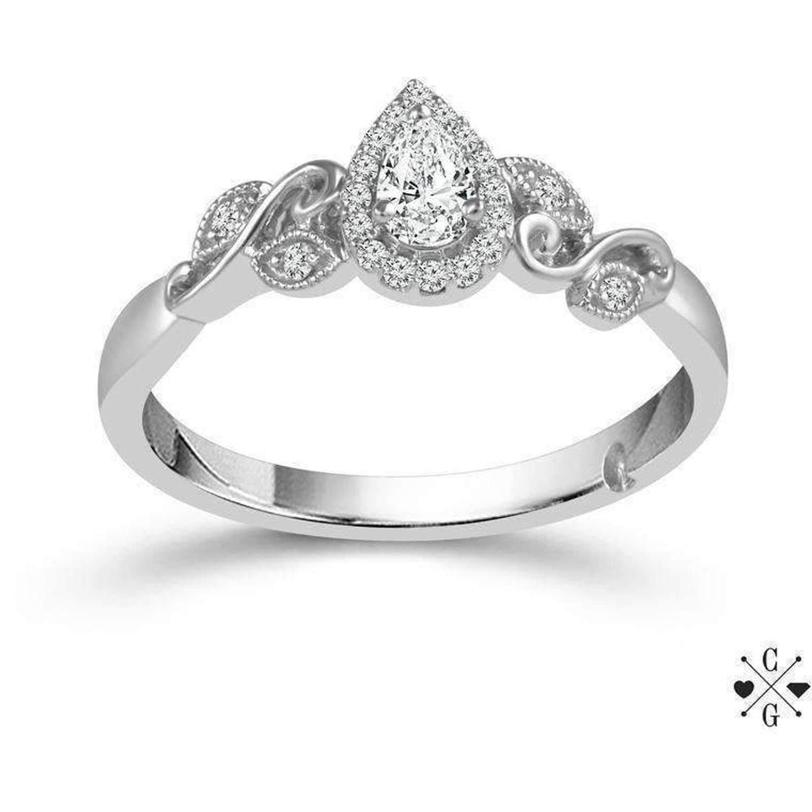 Beautiful Bride Engagement Ring Beautiful Bride Collection Pear Vintage Diamond Ring Set