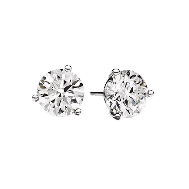 BW James Earrings 14k Martini Set Diamond Stud Earrings