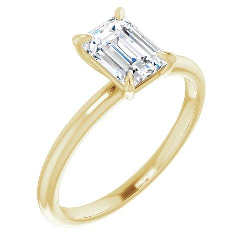 BW JAMES Engagement Ring "The Olivia" 14K Solitaire Engagement Ring Semi Mount