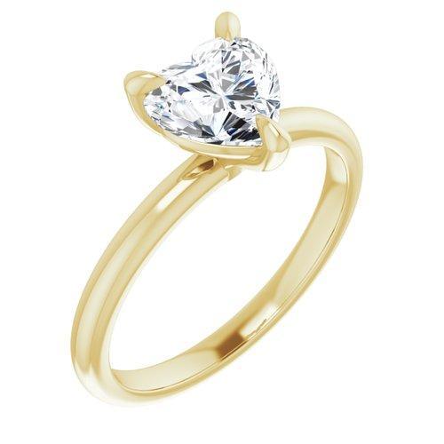 BW JAMES Engagement Ring "The Olivia" 14K Solitaire Engagement Ring Semi Mount