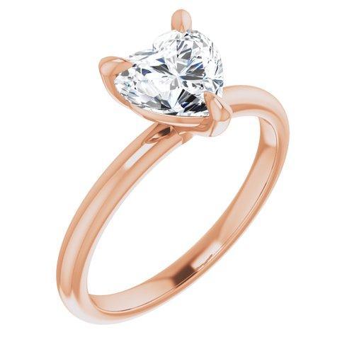 BW JAMES Engagement Ring "The Olivia" 14K Solitaire Engagement Ring Semi Mount