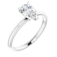 BW JAMES Engagement Ring "The Olivia" 14K Solitaire Engagement Ring Semi Mount