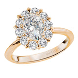 BW JAMES Engagement Rings "The Atlanta"  Halo Semi-Mount Diamond Ring