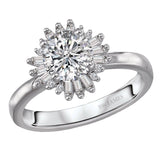 BW JAMES Engagement Rings " The  Avalon" Halo Semi-Mount Diamond Ring