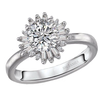 BW JAMES Engagement Rings " The  Avalon" Halo Semi-Mount Diamond Ring