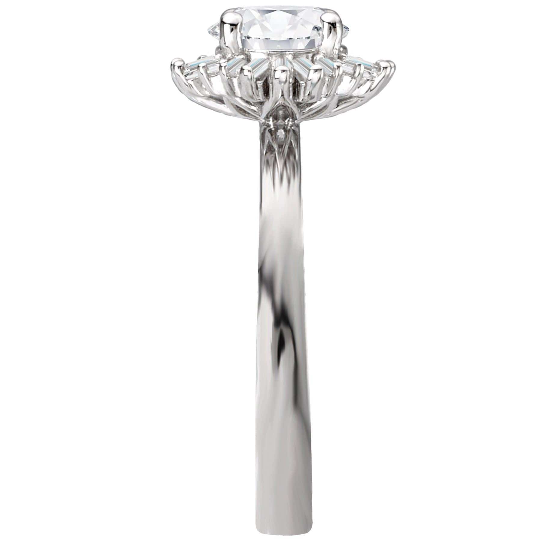 BW JAMES Engagement Rings " The  Avalon" Halo Semi-Mount Diamond Ring