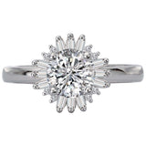 BW JAMES Engagement Rings " The  Avalon" Halo Semi-Mount Diamond Ring