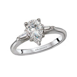 BW JAMES Engagement Rings "The Boca" Classic Baguette Semi-Mount Diamond Ring