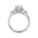 BW JAMES Engagement Rings "The Boca" Classic Baguette Semi-Mount Diamond Ring