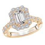 BW JAMES Engagement Rings "The Brooklyn" Halo Semi-Mount Diamond Ring