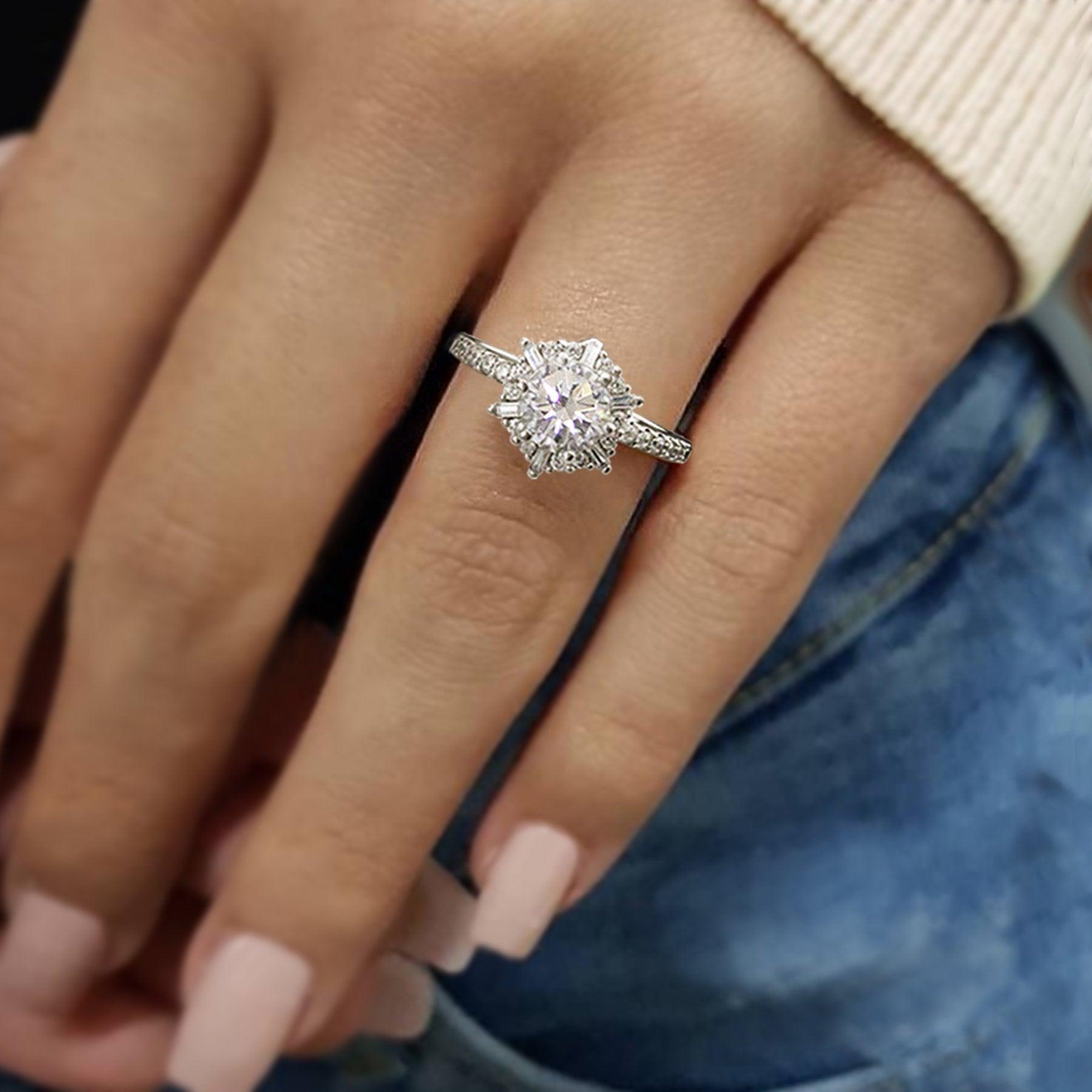 lab grown diamond engagement rings