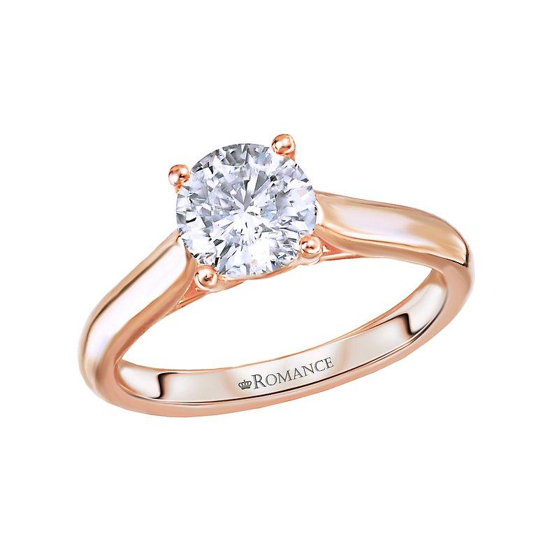 BW JAMES Engagement Rings "The Charleston" Peg Solitaire Semi-Mount Diamond Ring