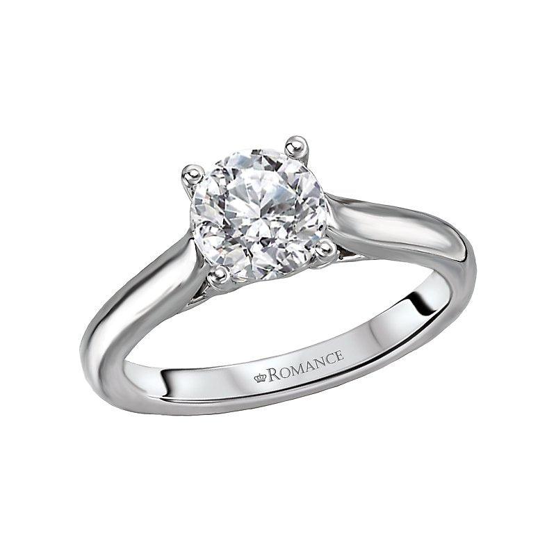 BW JAMES Engagement Rings "The Charleston" Peg Solitaire Semi-Mount Diamond Ring