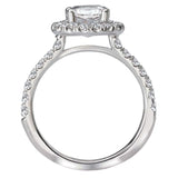 BW JAMES Engagement Rings " The Chelsea" Halo Semi-Mount Diamond Ring