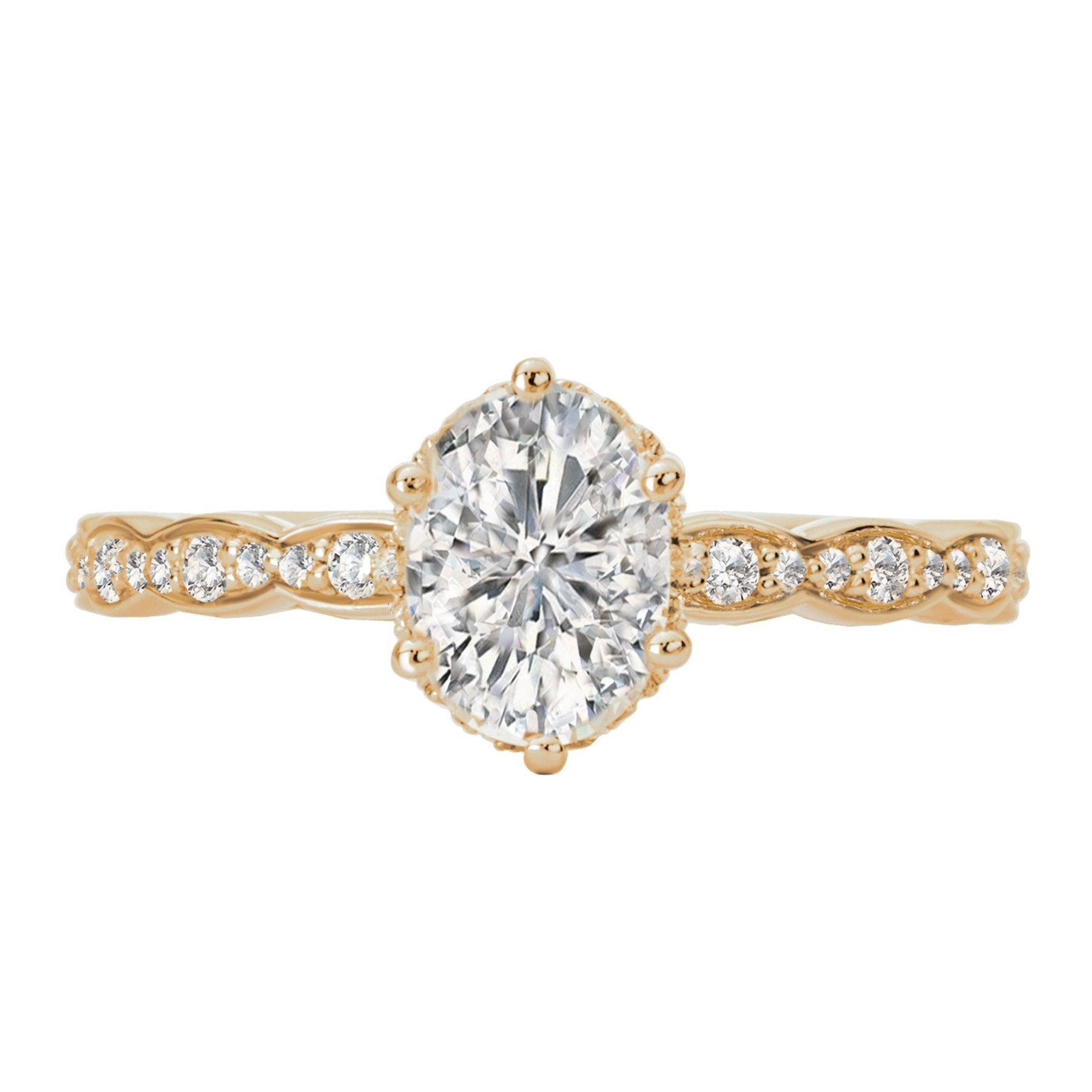 BW JAMES Engagement Rings "The Darby" Halo Semi-Mount Diamond Ring