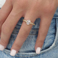 BW JAMES Engagement Rings "The Darby" Halo Semi-Mount Diamond Ring