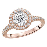 BW JAMES Engagement Rings " The Denver" Halo Semi-Mount Diamond Ring