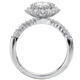 BW JAMES Engagement Rings " The Hudson" Halo Semi-Mount Diamond Ring