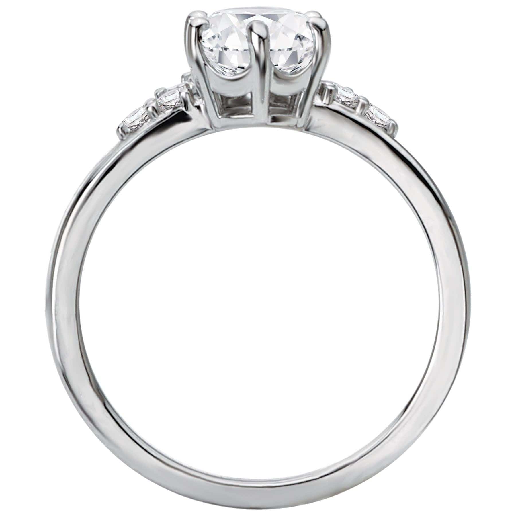 BW JAMES Engagement Rings "The Iona" Halo Semi-Mount Diamond Ring