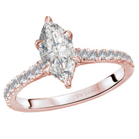 BW JAMES Engagement Rings "The Jasmine" Marquise Shape Classic Semi-Mount Diamond Ring