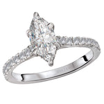 BW JAMES Engagement Rings "The Jasmine" Marquise Shape Classic Semi-Mount Diamond Ring