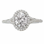 BW JAMES Engagement Rings " The Juno" Halo Semi-Mount Diamond Ring