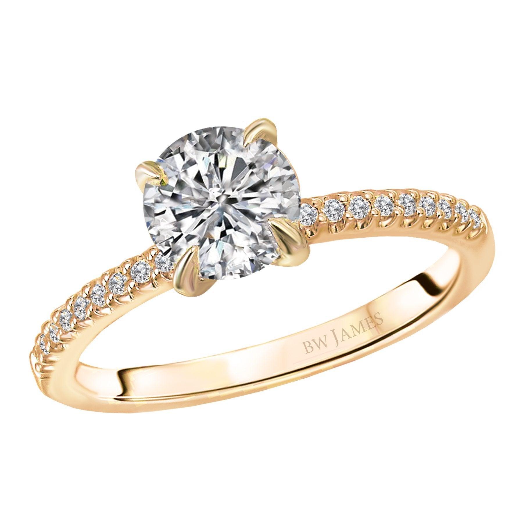 BW JAMES Engagement Rings "The London" Classic Semi-Mount Diamond Ring