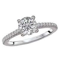 BW JAMES Engagement Rings "The Los Angeles" Peg Head Semi-Mount Diamond Ring